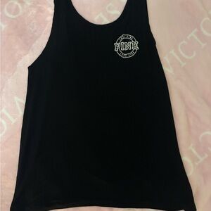 PINK Victoria's Secret Pink Black Tank.  New without tags. Never worn. So cute
